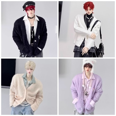 AF11533【BREZZA】★1/4～ID75cm以上ド-ル（多サイズ対応）用カーディガン