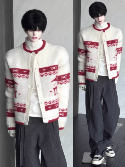 AF11534【BREZZA】★77cm～ID75cm以上ド-ル（多サイズ対応）用カーディガン