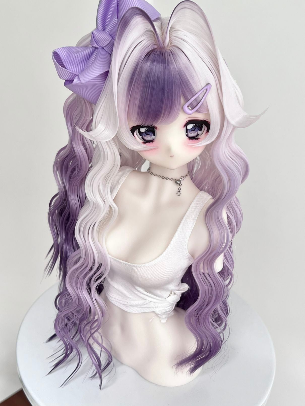 u-gg-17【GG】★グレーテンション自由！1/3ドール(頭囲22~23cm)用ウィッグ