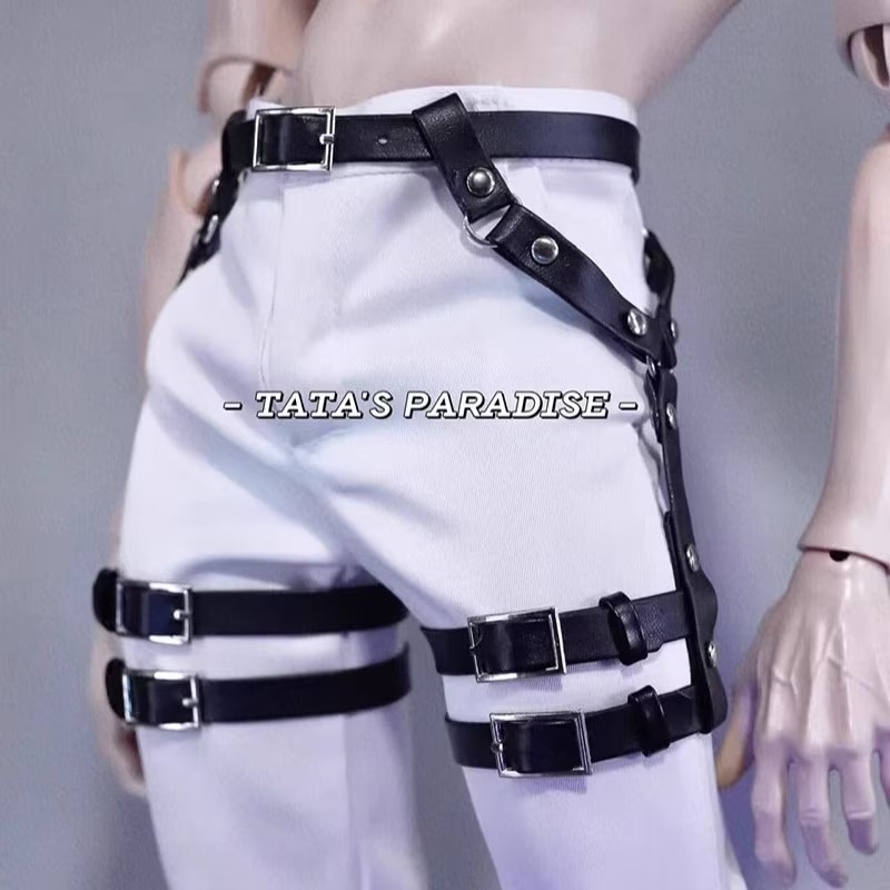 即納品(小物)KM1855【TATA】1/3ベルト+レッグストラップ（75cm/ウェスト25-28cm,太もも周り21.5cm以内）