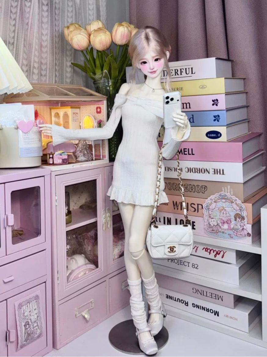 即納品AF11232【fn】1/3ワンピース（黄色/SD/DD/DDDY/SD13女）