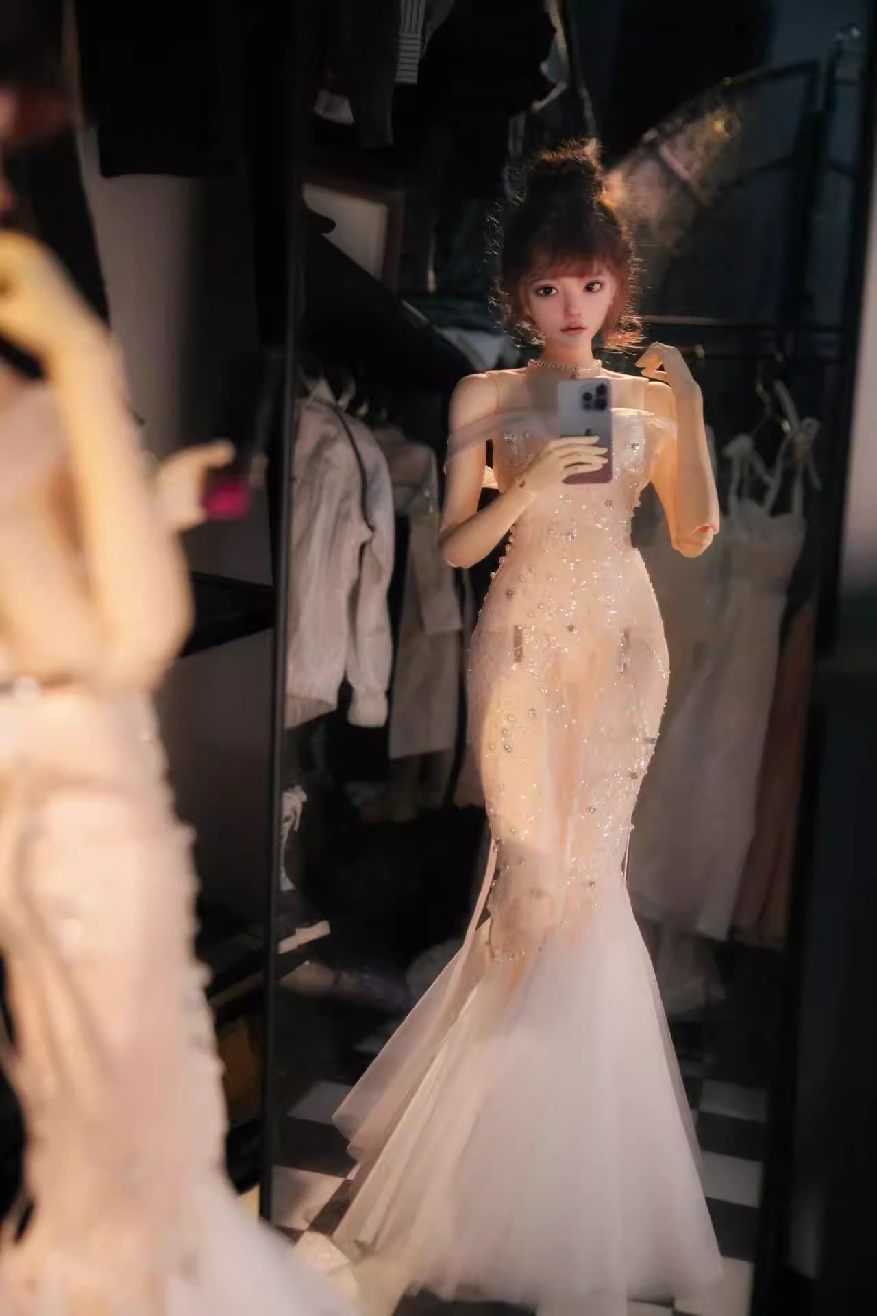 AF11591【dym】2色！1/6 1/4 1/3★幼SD~SD16女ド-ル（多サイズ対応）用ドレスセット