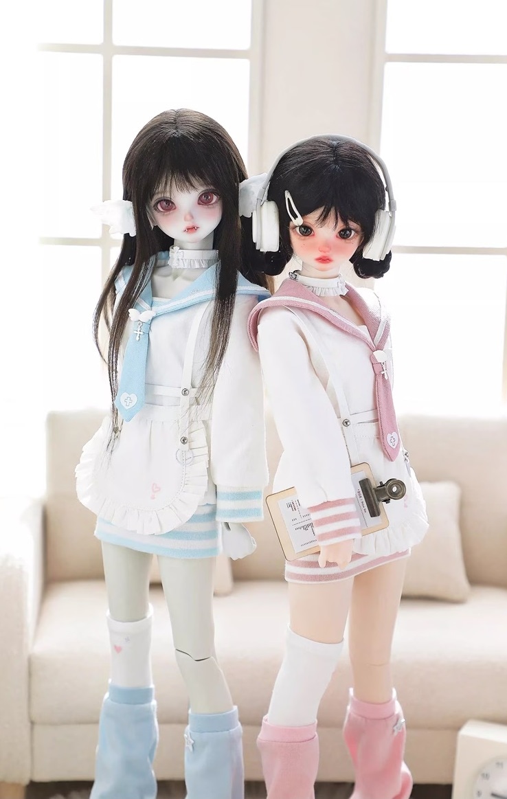 即納品AF11517【ils】1/4洋服6点セット（水色/MSD/MDD）