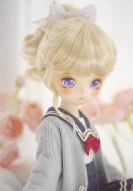 U-4722【M7】1/6，1/4，1/3ドール(頭囲16~23cm)用ウィッグ