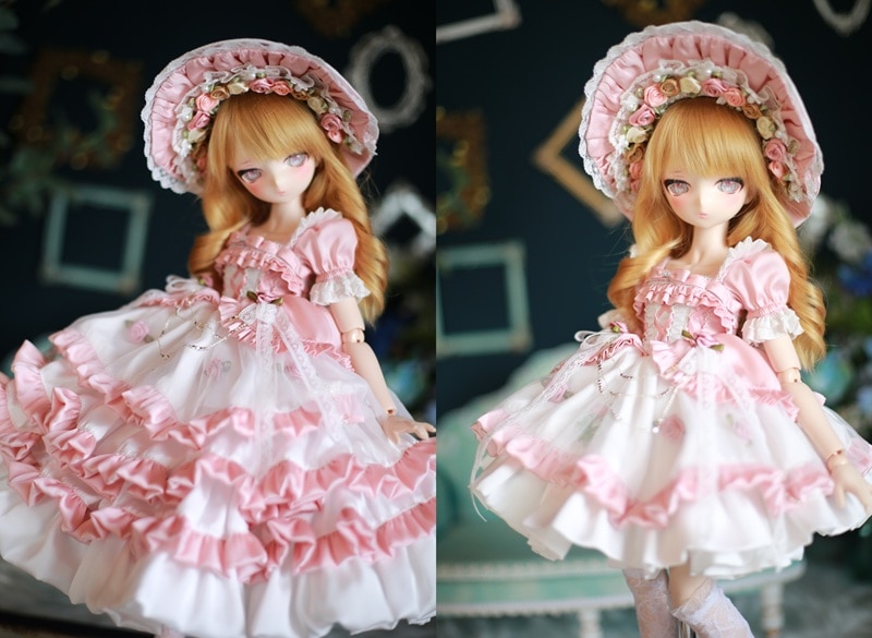 4月30日まで期間限定20%OFF! AF11677【SEN】1/4,MDD,MSD用ロココローズドレスセット(2Way)