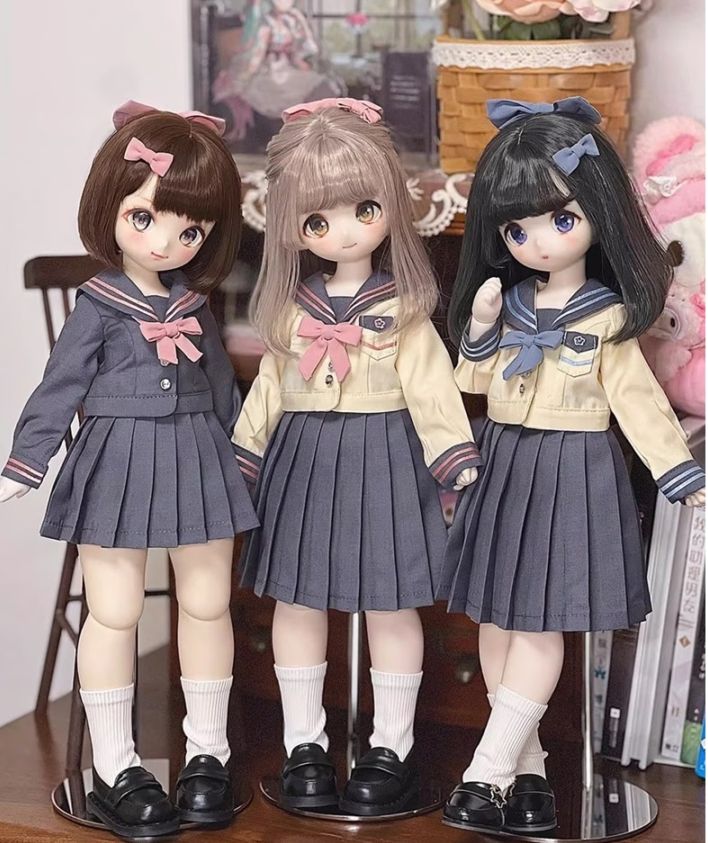 即納品AF11498【桜の】1/4セ－ラ－服5点セット（ロングスカートD/MSD/MDD）