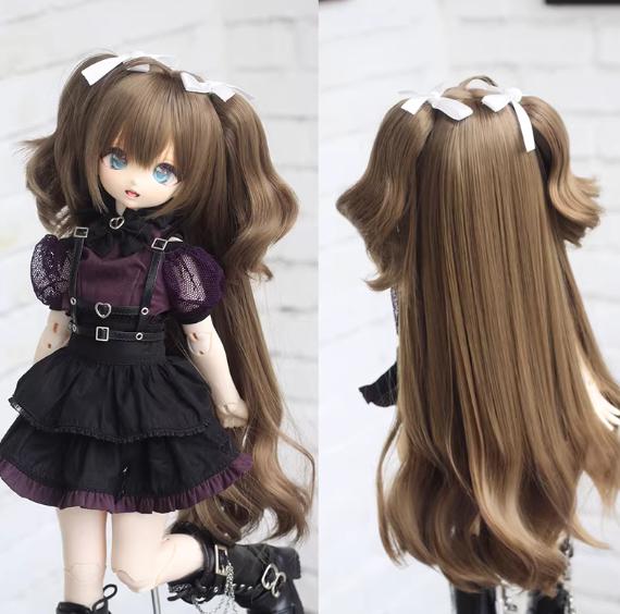 U-4726【Mlin】1/3ドール(頭囲22~23cm)用ウィッグ(7色あり)