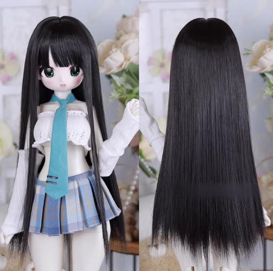 U-4729【Mlin】1/4,1/3ドール(頭囲18~23cm)用ウィッグ(4色あり)