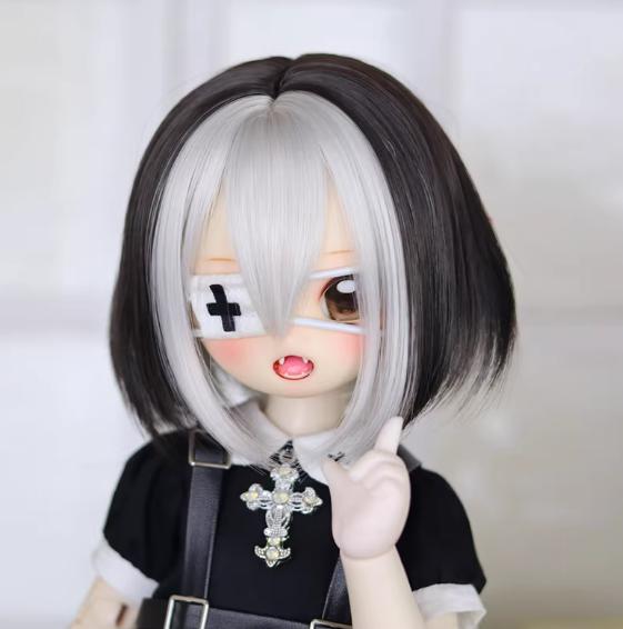 U-4731【Mlin】1/3ドール(頭囲22~23cm)用ウィッグ(5色あり)