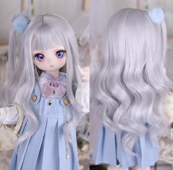 U-4733【Mlin】1/3ドール(頭囲22~23cm)用ウィッグ(5色あり)