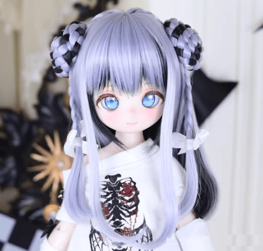 U-4735【Mlin】1/3ドール(頭囲22~23cm)用ウィッグ(5色あり)