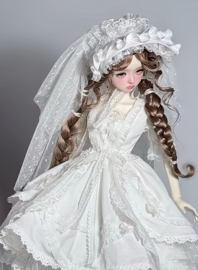 即納品AF11460【uztt】1/4洋服5点セット（白/MDD）