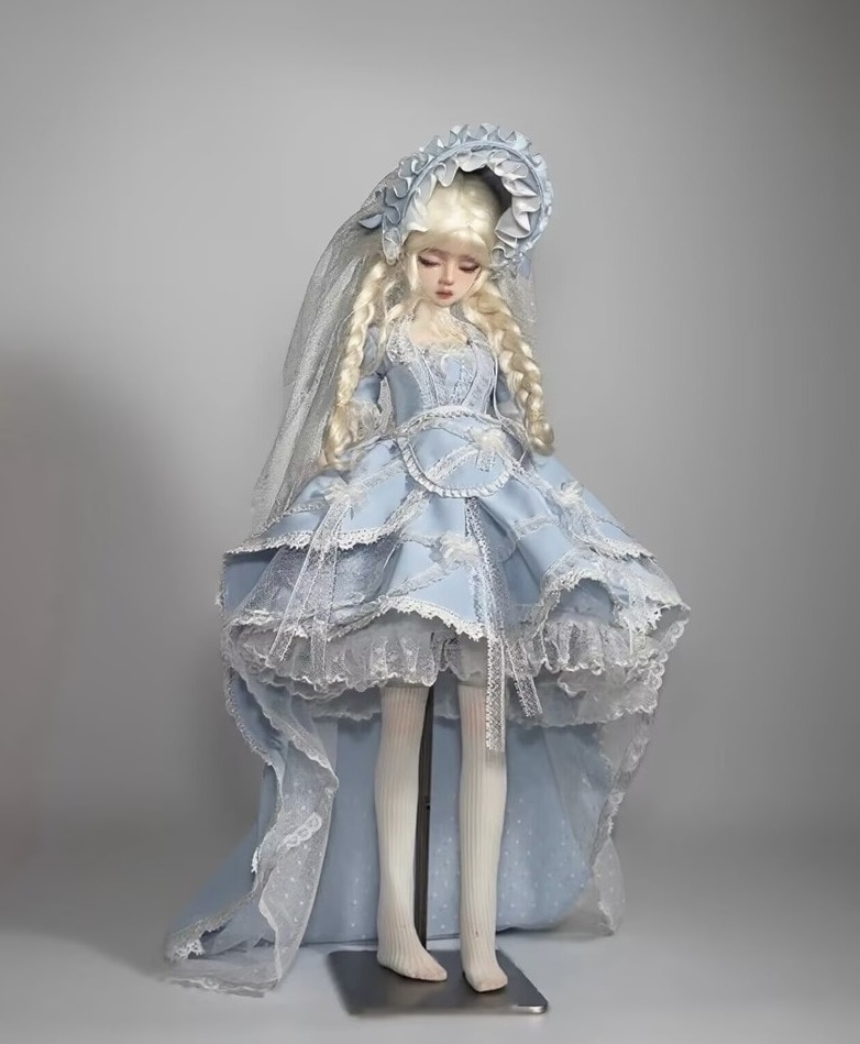 即納品AF11460【uztt】1/4洋服5点セット（水色/MDD）