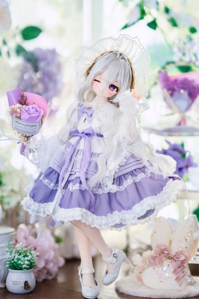 即納品AF11706【mc】1/4ドール用洋服セット(紫色) | 《即納品 一覧