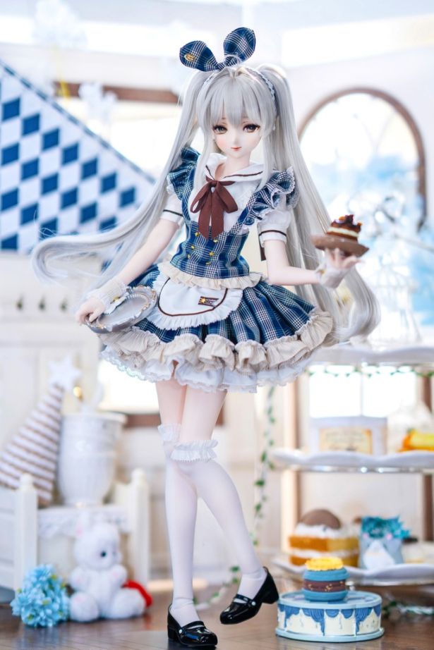 即納品AF11708【mc】1/3ドール用洋服セット(紺色)