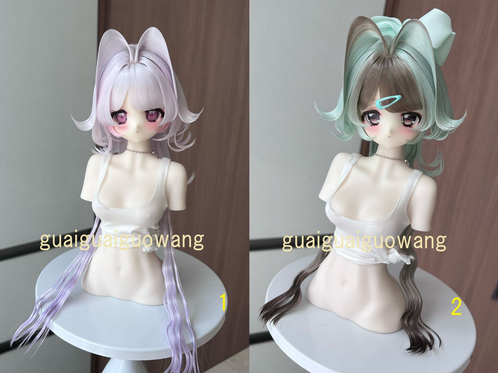 u-gg-21【GG】★グレーテンション自由！1/3ドール(頭囲22~23cm)用ウィッグ