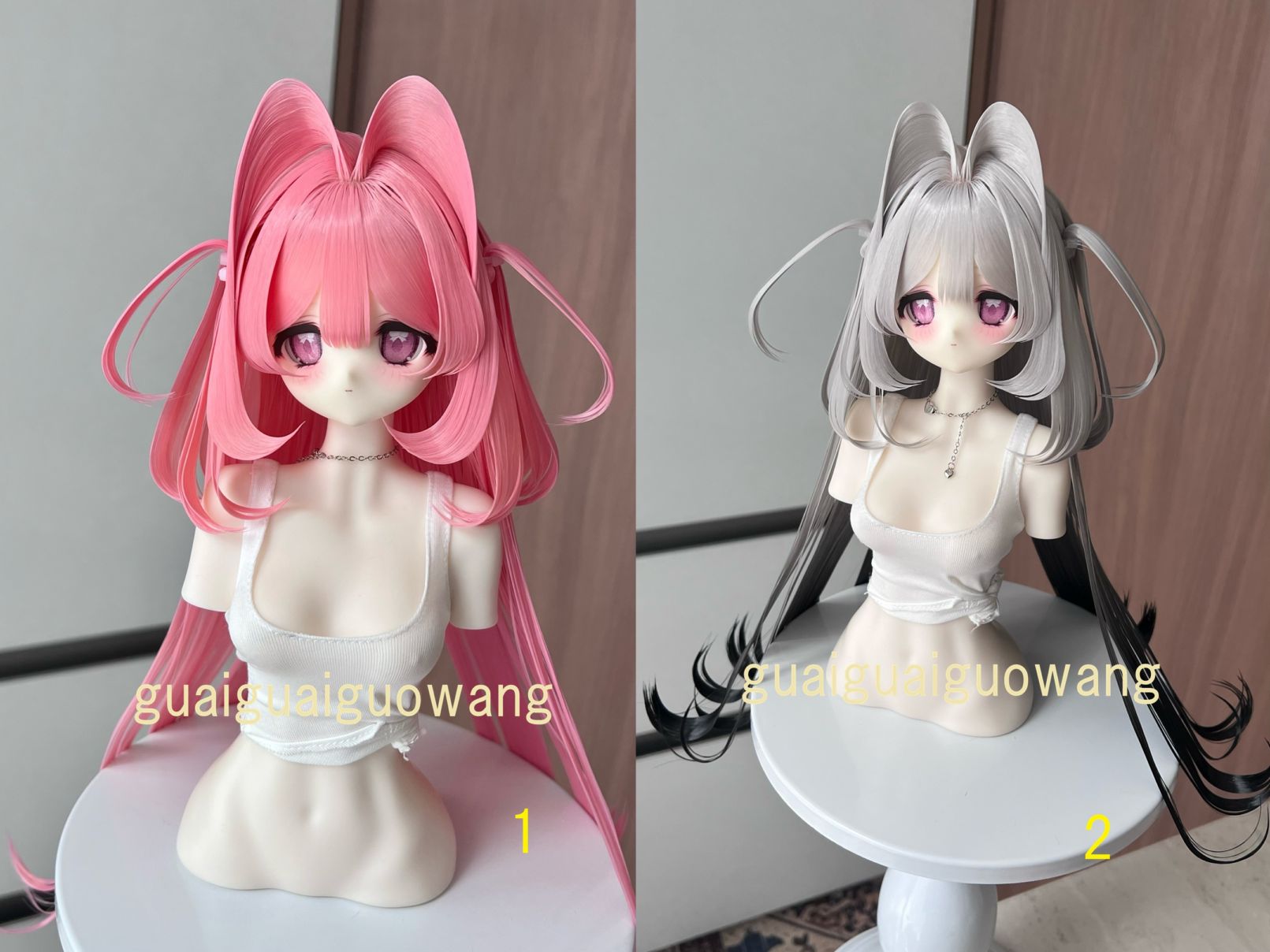 u-gg-22【GG】★グレーテンション自由！1/3ドール(頭囲22~23cm)用ウィッグ