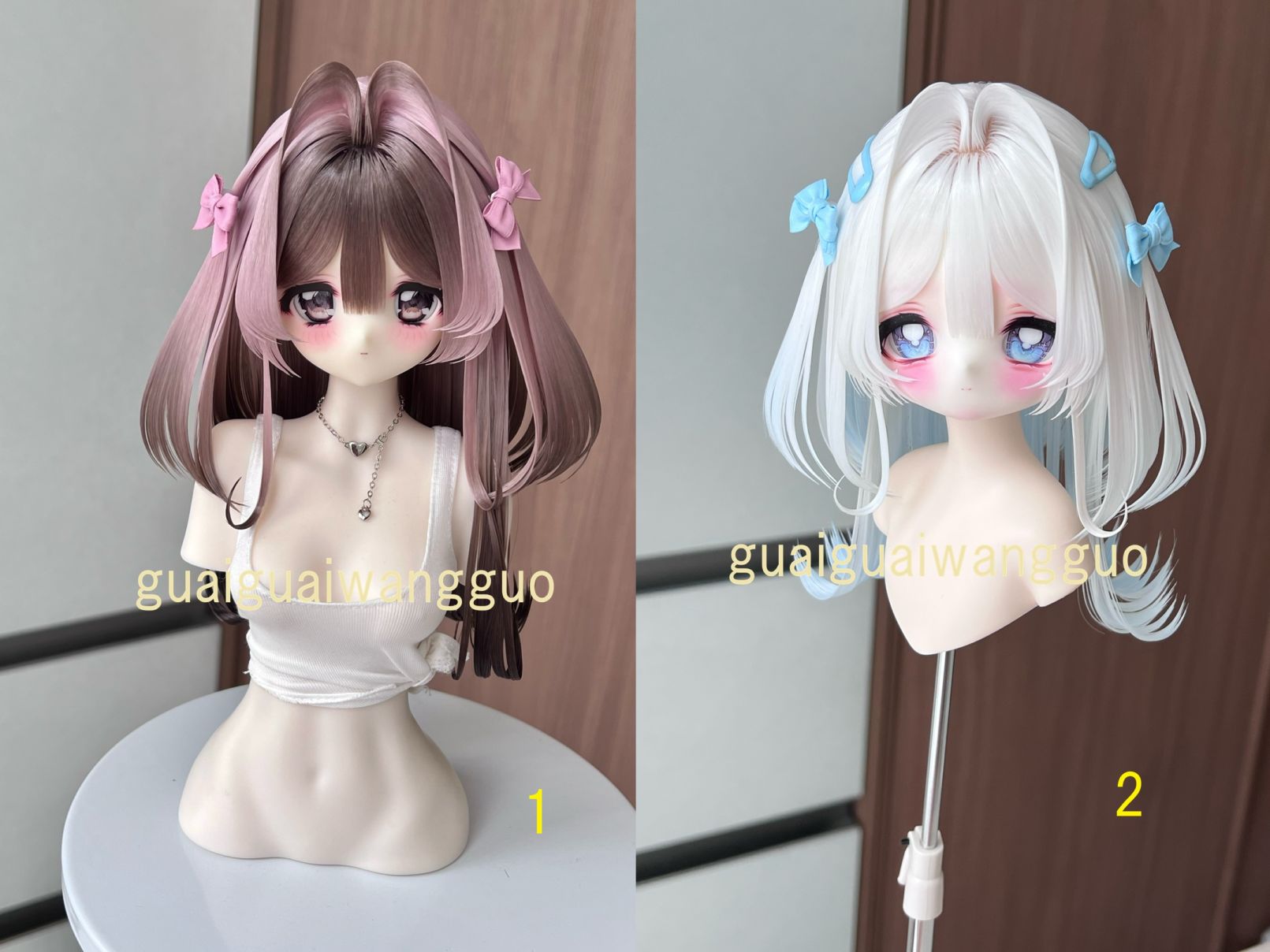 u-gg-23【GG】★グレーテンション自由！1/3ドール(頭囲22~23cm)用ウィッグ