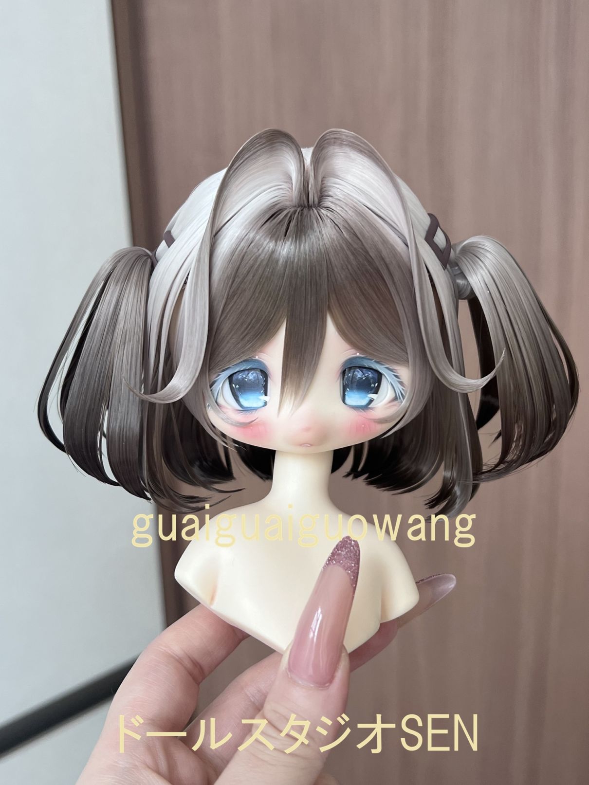u-gg-24【GG】★グレーテンション自由！1/3ドール(頭囲22~23cm)用ウィッグ