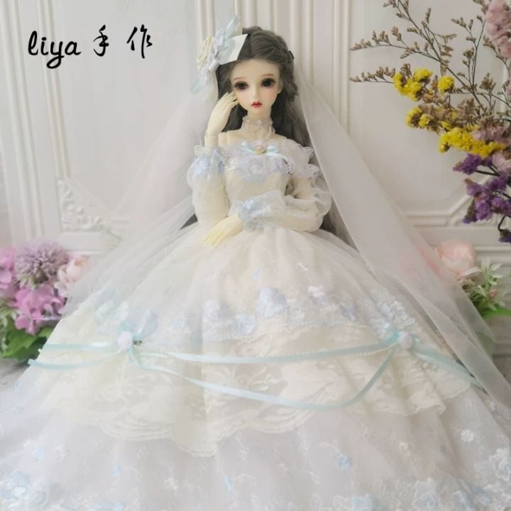 AF11725【liya】1/4 1/3★ＭSD,SD/DDなどドール用ドレスセット