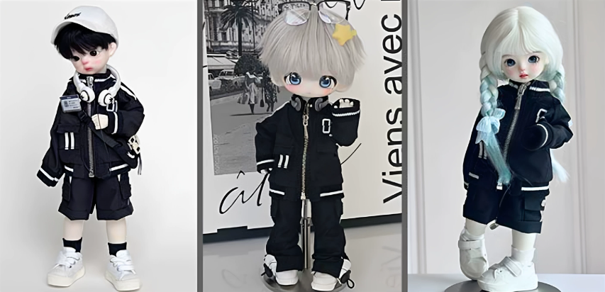 AF11735【hx】！★1/6 幼SDなどド－ル用洋服2点セット