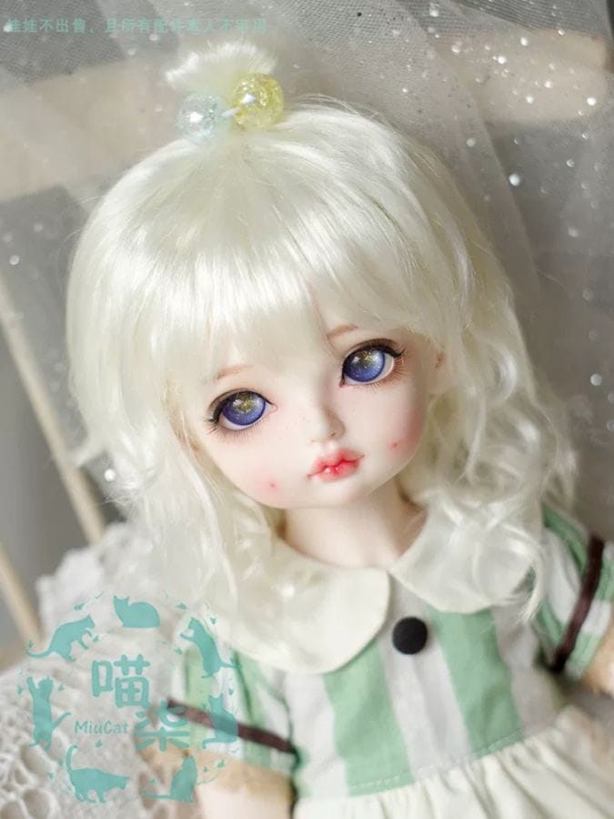 U-4748【M7】1/6，1/4，1/3ドール(頭囲16~23cm)用ウィッグ