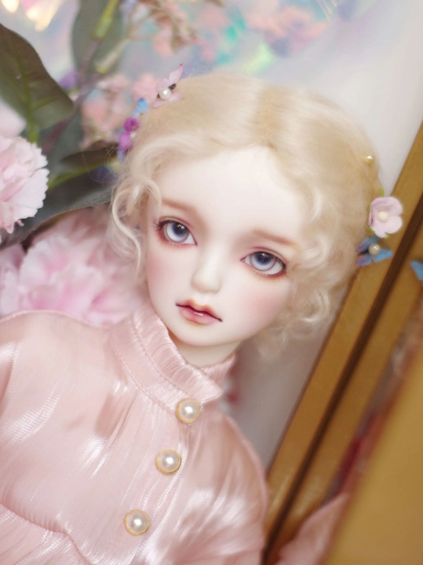 U-4753【M7】1/6，1/4，1/3ドール(頭囲16~23cm)用ウィッグ