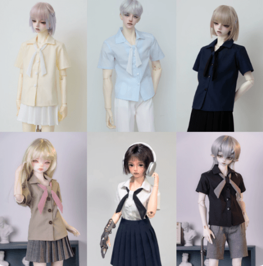 AF11779【Bears】1/4 1/3 MSD,SD, 1/3,  70cm, id75, LOONG SOUL73ド-ル用シャツ