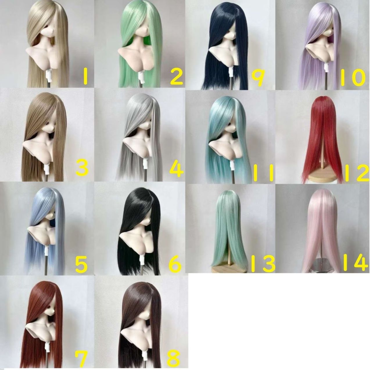 即納品 一覧》,ウィッグ,1/3頭囲22㎝～24㎝（8～9インチ） | ドール