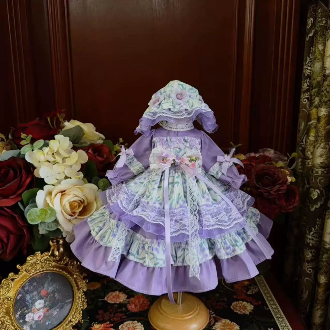 AF11824【Xmya】1/6～1/3Blythe,SD/DD,MSD,幼SD洋服2点セット