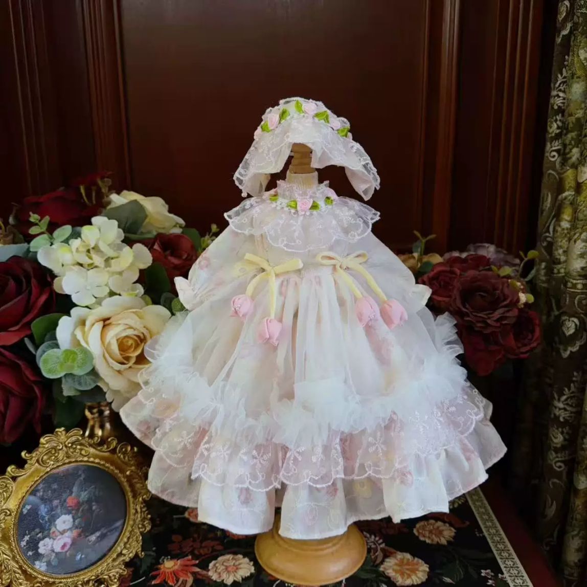 AF11825【Xmya】1/6～1/3Blythe,SD/DD,MSD,幼SD洋服2点セット