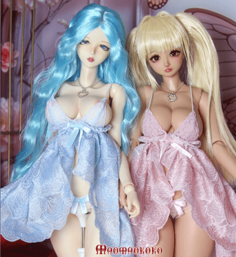 KM1896【MOMO】1/4～1/3 MSD/MDD,SD/DD用ベビードール3点セット