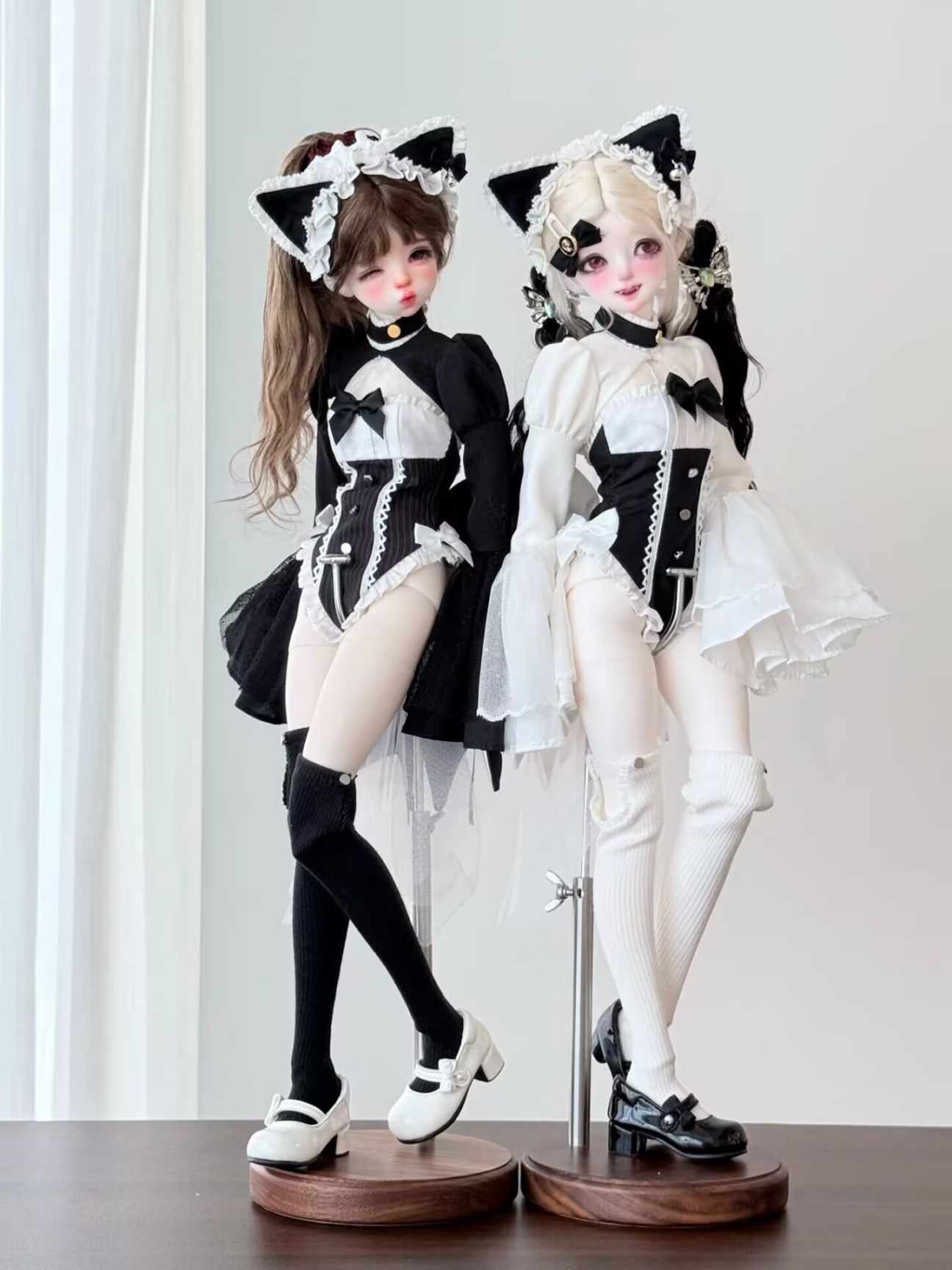 予約販売中】8月16日まで！2色☆1/4 MDDドール用メイド風洋服セット