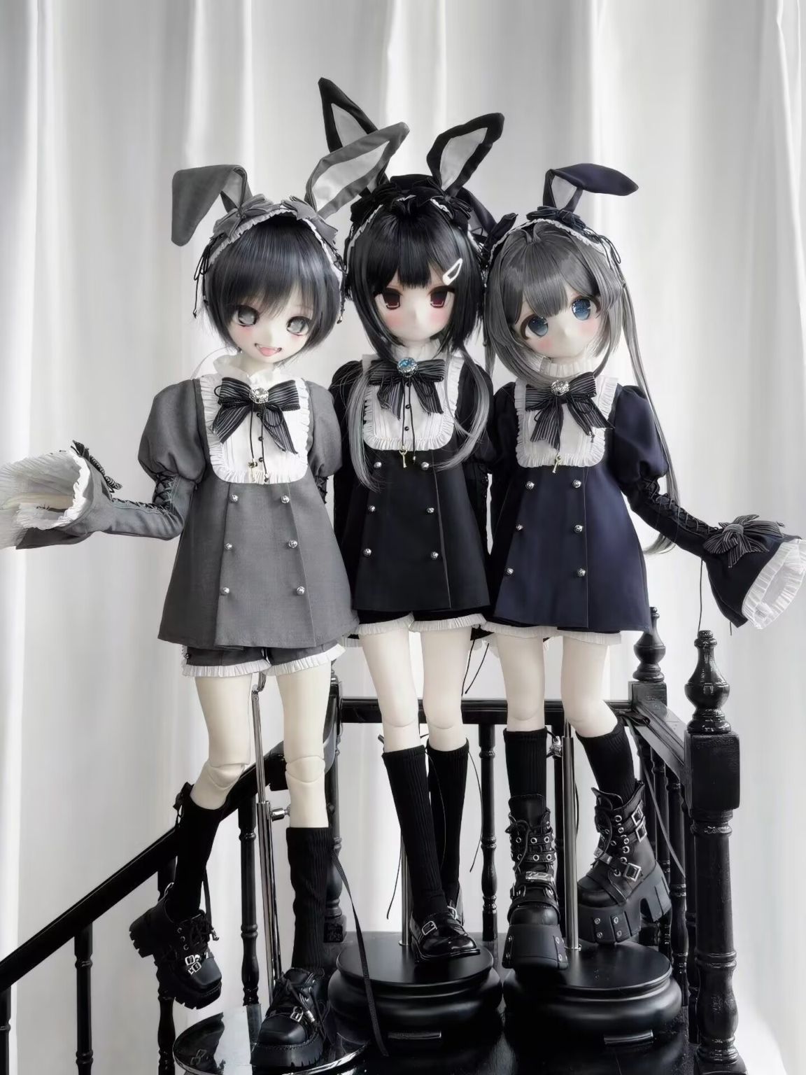 予約販売中】7月30日まで！3色☆1/4 MDDドール用うさぎメイド風洋服