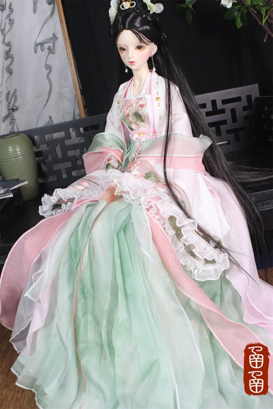 AF11873【HAN】1/4,1/3女用中華ドレスセット