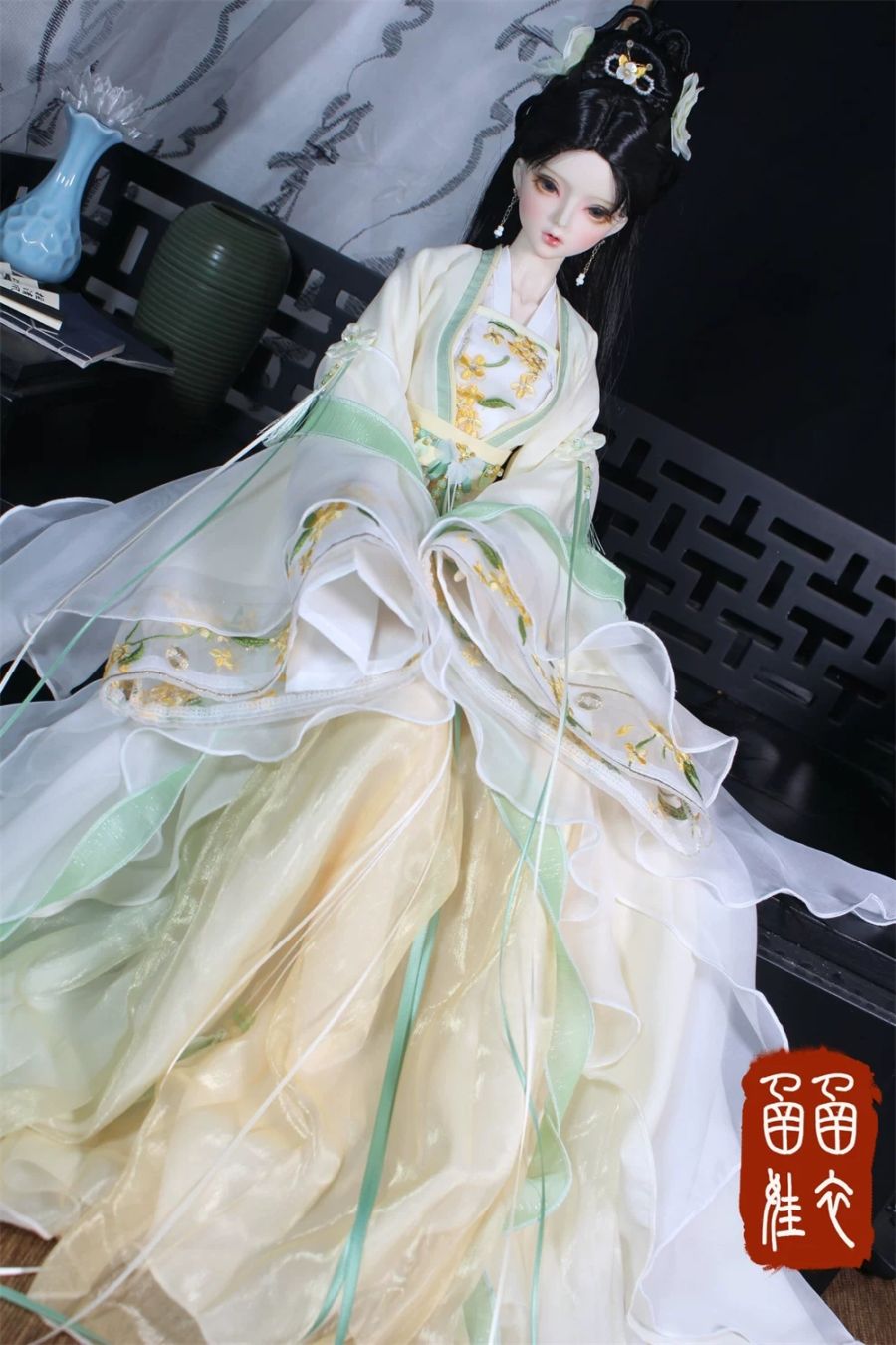 AF11874【HAN】1/4,1/3女用中華ドレスセット