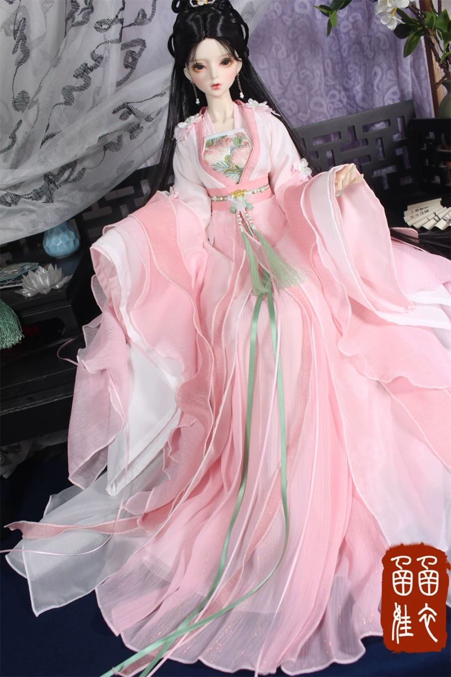 AF11875【HAN】1/4,1/3女用中華ドレスセット