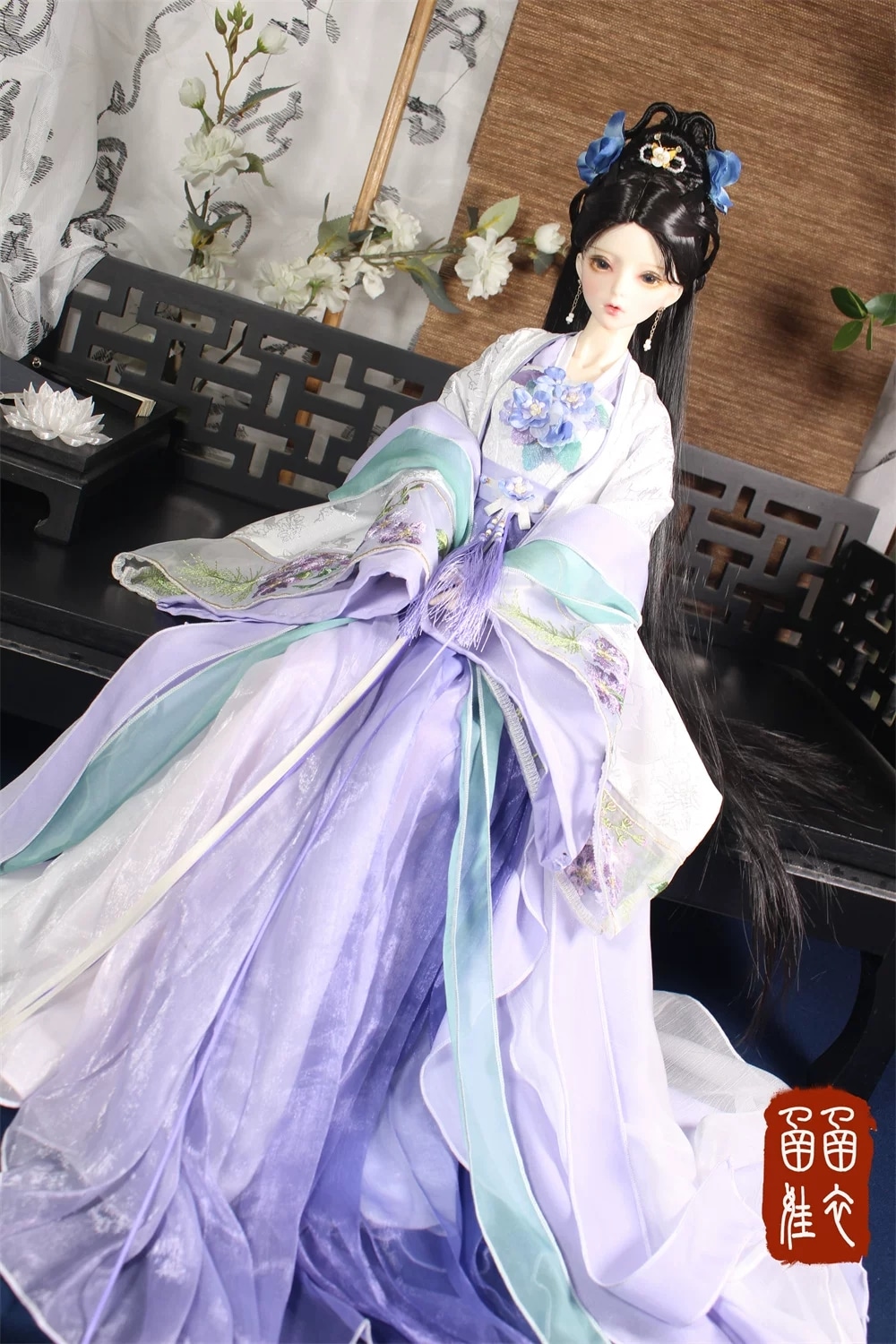 AF11876【HAN】1/4,1/3女用中華ドレスセット