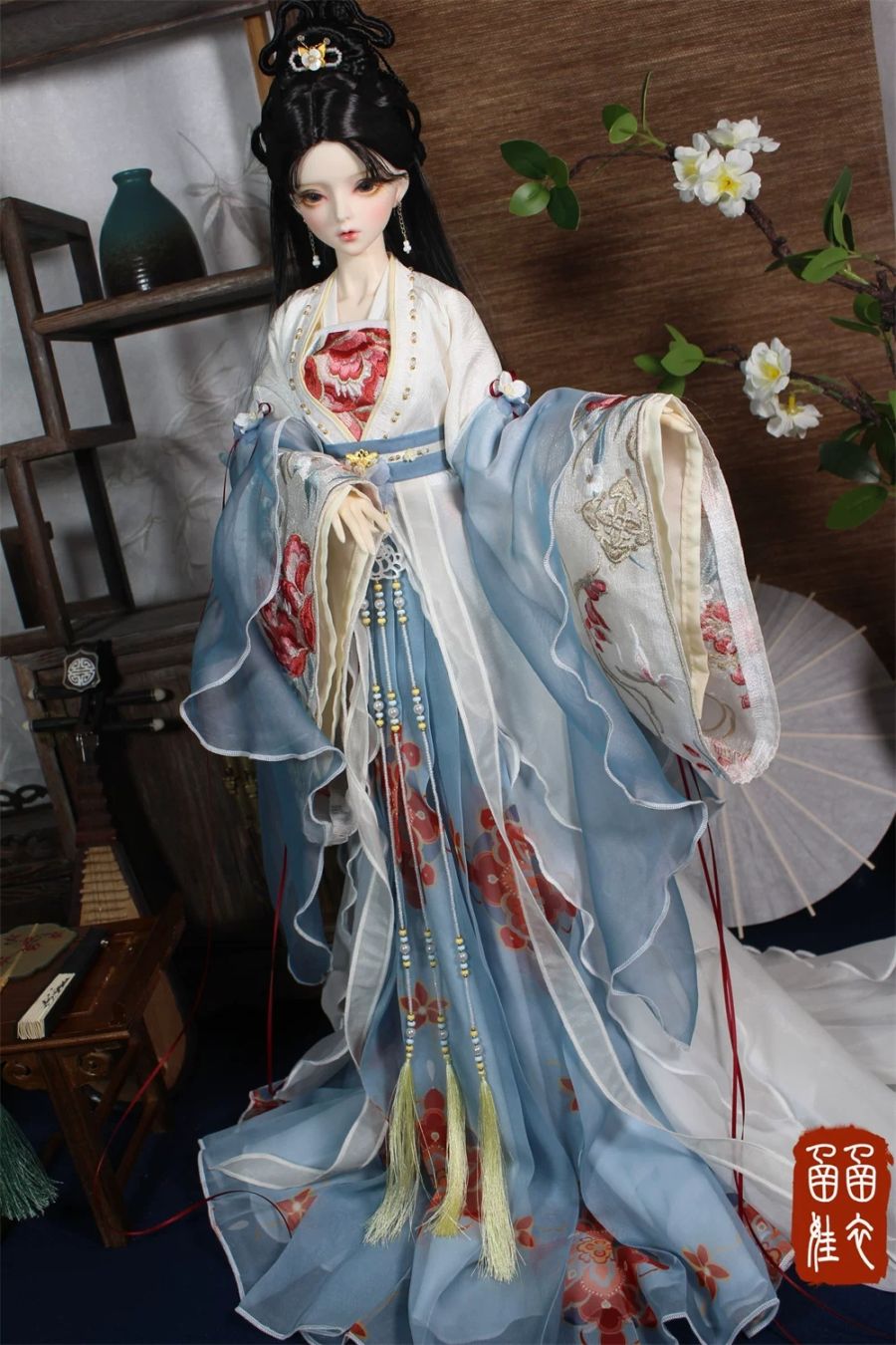 AF11880【HAN】1/4,1/3女用中華ドレスセット