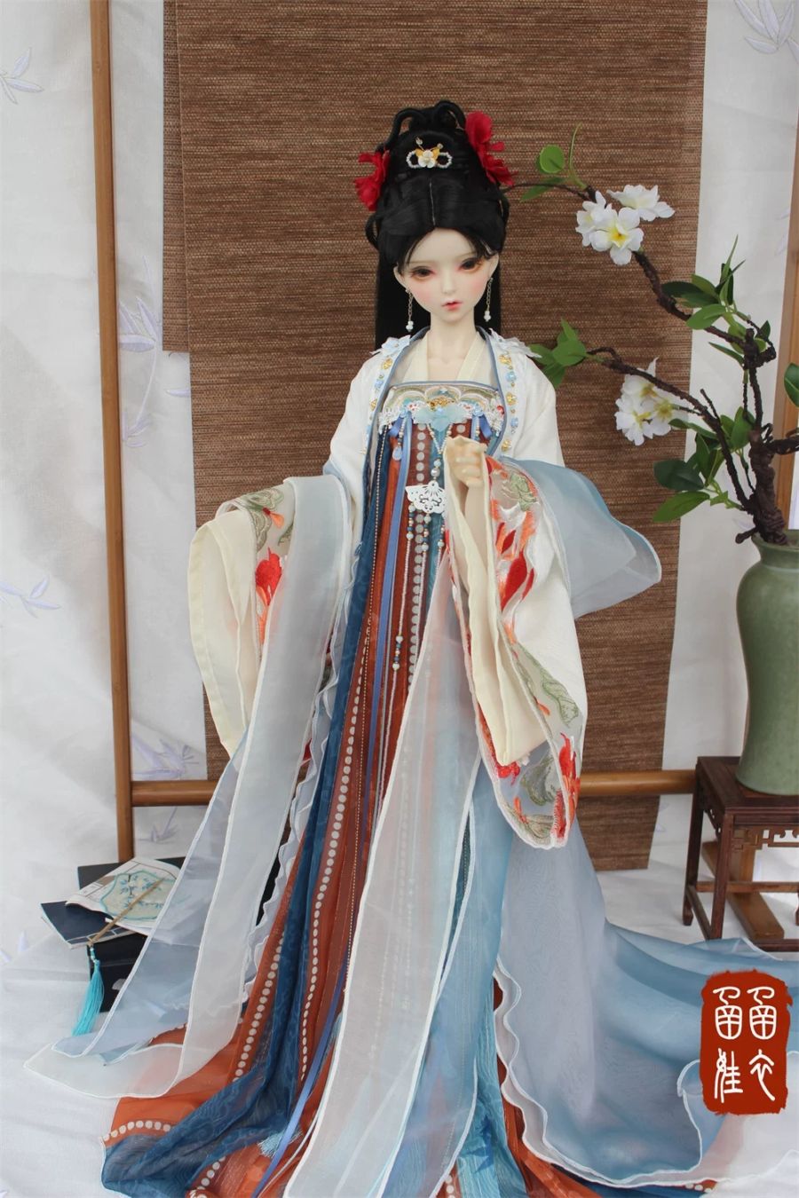 AF11881【HAN】1/4,1/3女用中華ドレスセット