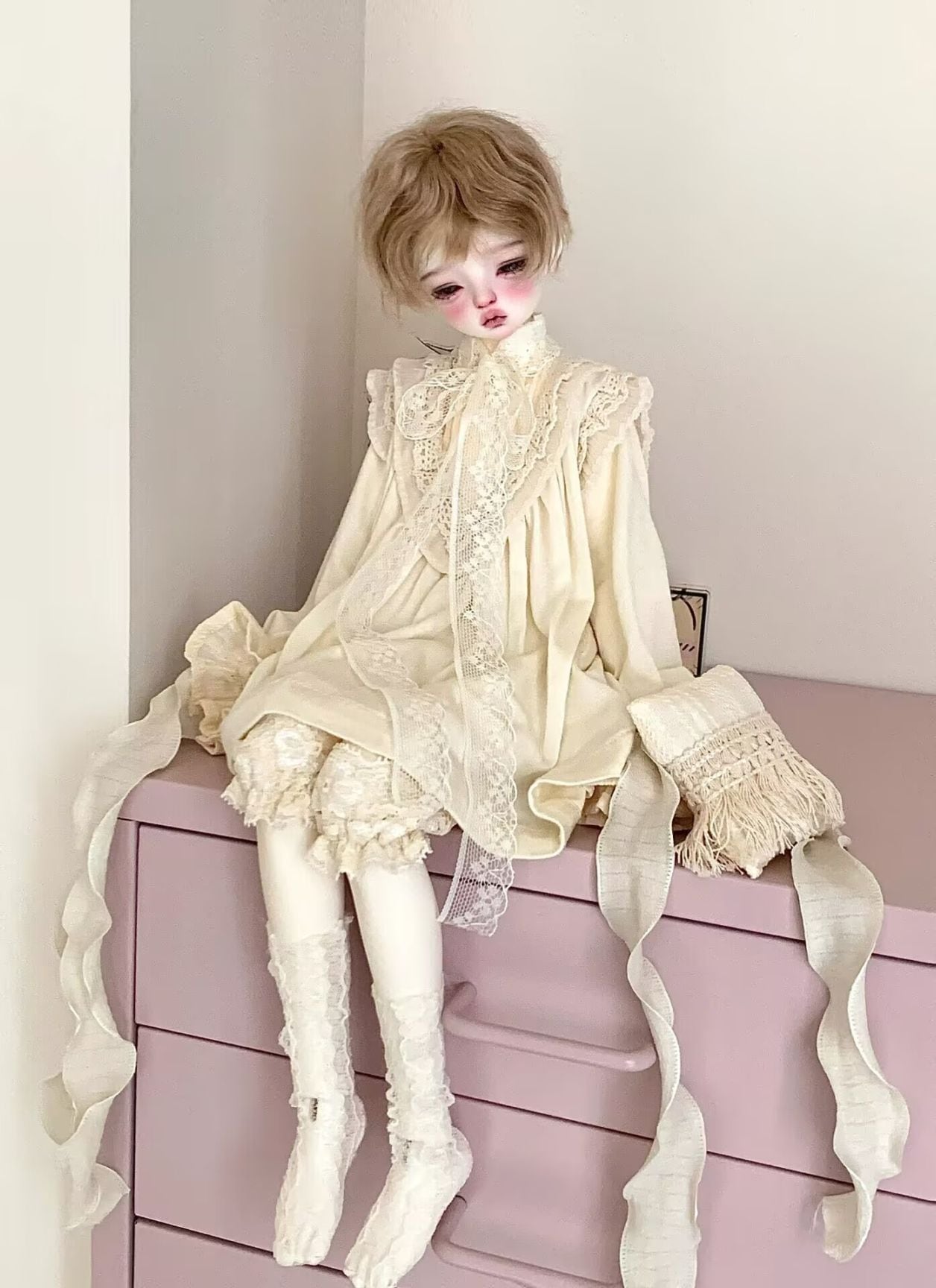 紺×ゴールド セーラーワンピース ディーラー様製 MDD 1/4サイズ 紺