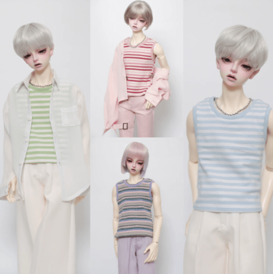 AF11985【Bears】1/4 1/3 MSD,SD, 1/3, 70cm, id75, LOONG SOUL73ド-ル用タンクトップ