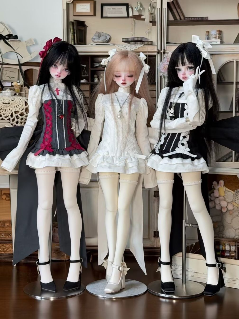 予約販売中】10月4日まで！6色☆1/4 MDDなどドール用ゴシックと甘ロリ