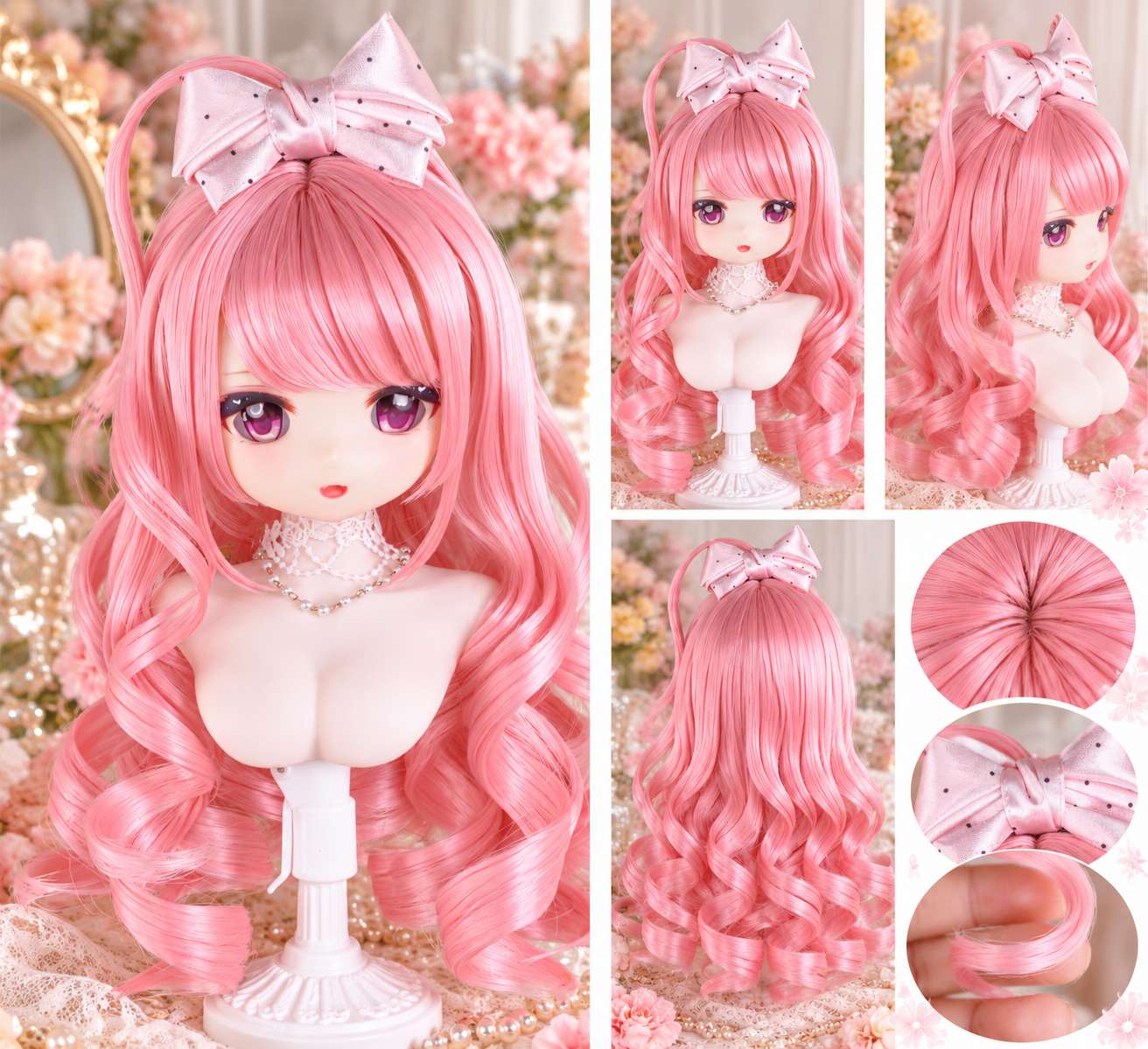 即納品(1点のみ)U-4792【アレンジウィッグ】1/3 SD/DD/MDD(頭囲22~23cm)用ウィッグ