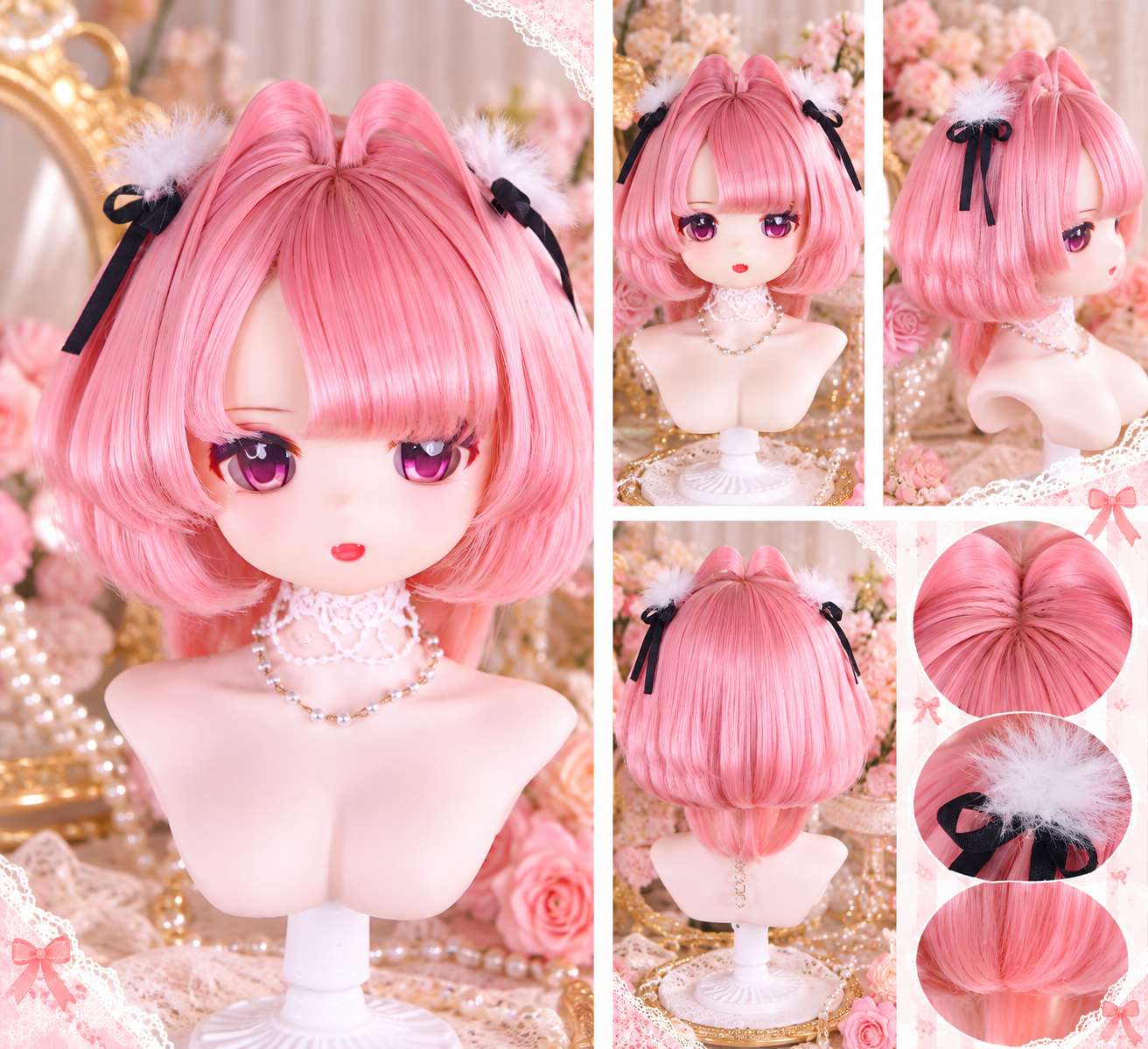 即納品(1点のみ)U-4794【アレンジウィッグ】1/3 SD/DD/MDD(頭囲22~23cm)用ウィッグ