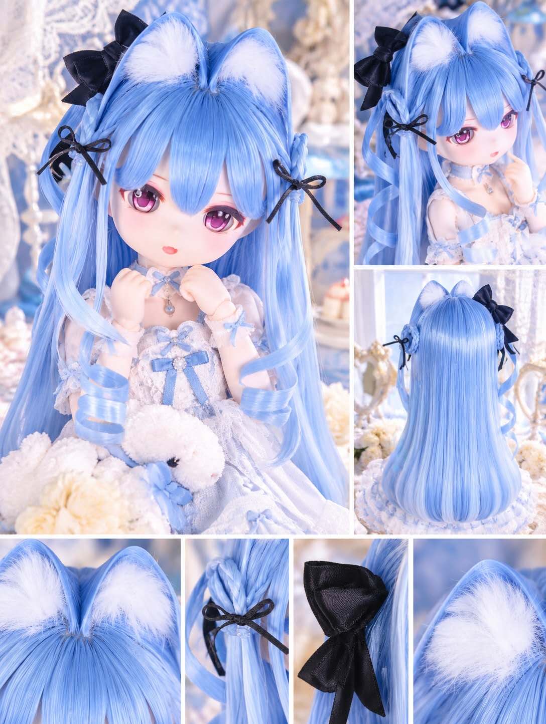 即納品(1点のみ)U-4799【アレンジウィッグ】1/3 SD/DD/MDD(頭囲22~23cm)用ウィッグ
