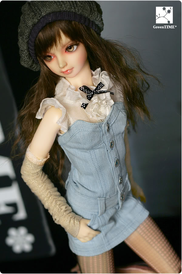 AF0579  【GreenTIME】1/3SD,SD13少女用洋服2点セット(帽子欠品値下げ)