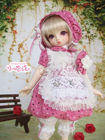 AF0799  【小猫汪】幼SD水玉ドレス５点セット