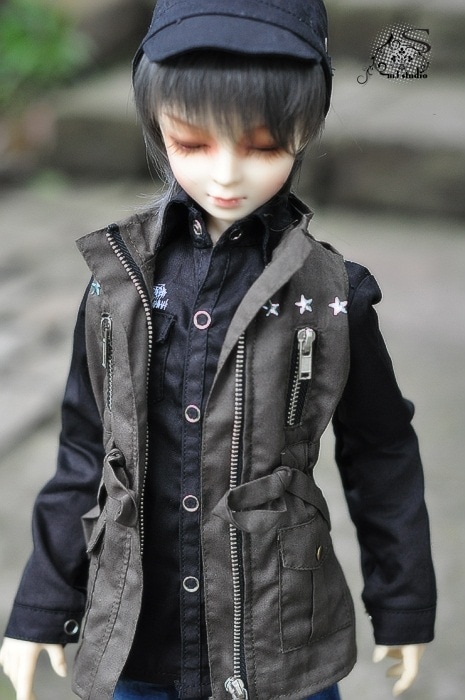 AF0665 【M3】1/4MSD～SD17用軍服風ベスト