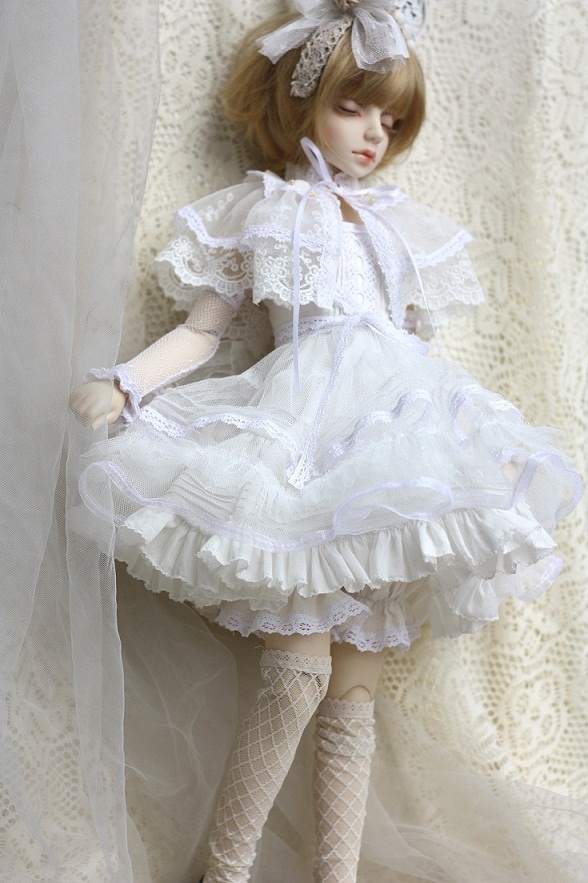 AF1232【ssd】1/3幼SD,MSD,SD、SD13用ドレス6点セット（白）